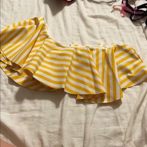 One shoulder swim top